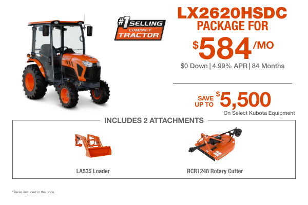 LX2620HSDC Package - Green Valley Tractor